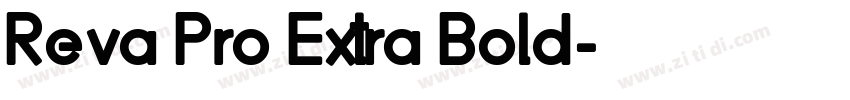 Reva Pro Extra Bold字体转换